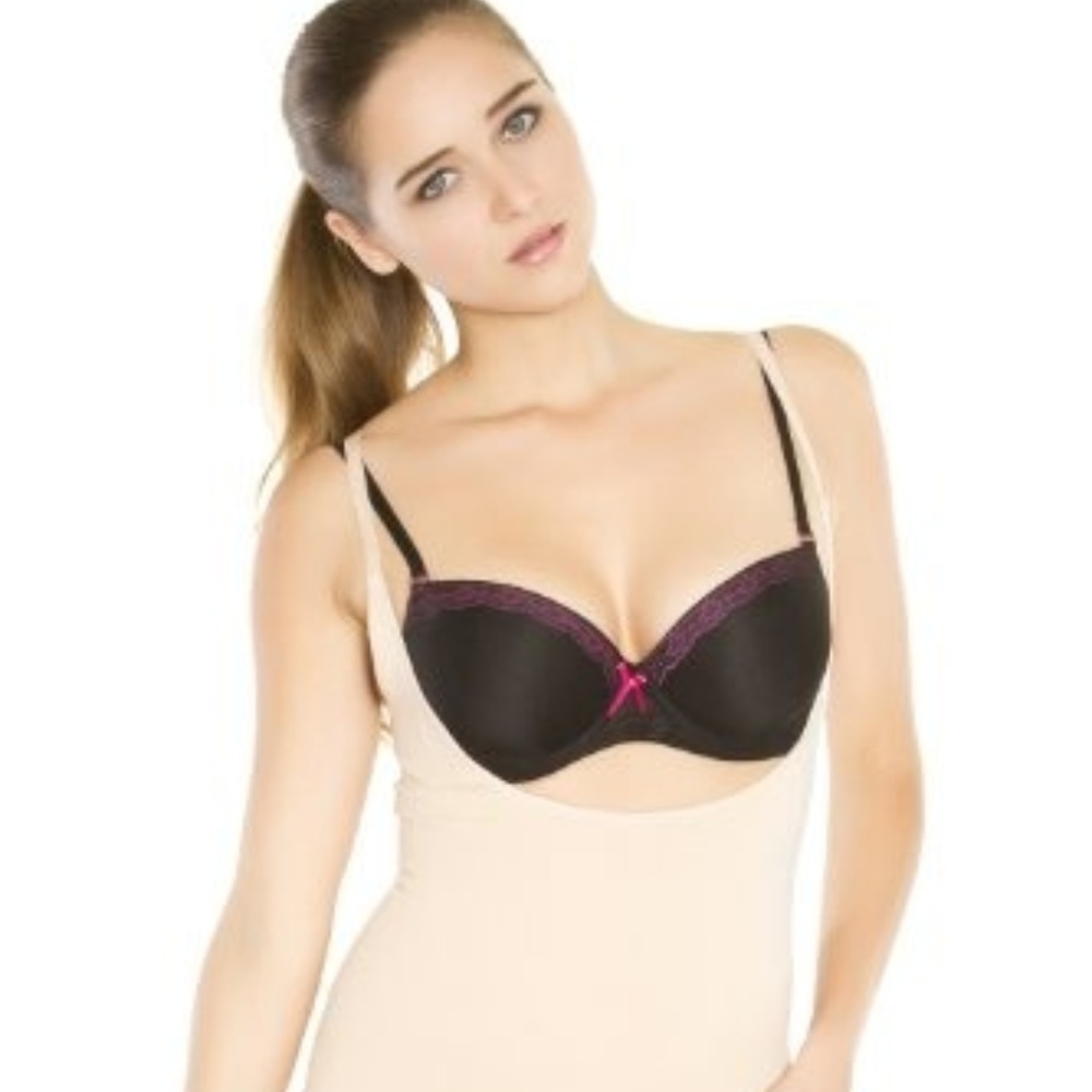 Black Fuchsia Shaping Bodysuit  - Misses Size Large NWT